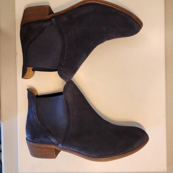 Splendid Women's Blue Suede Ankle Slip-on Booties Size 8 - Picture 15 of 16